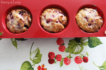 Baking Raspberry Muffins
