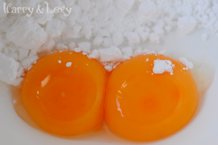 egg whites and yolks