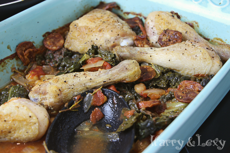 Chicken with Chorizo and Kale