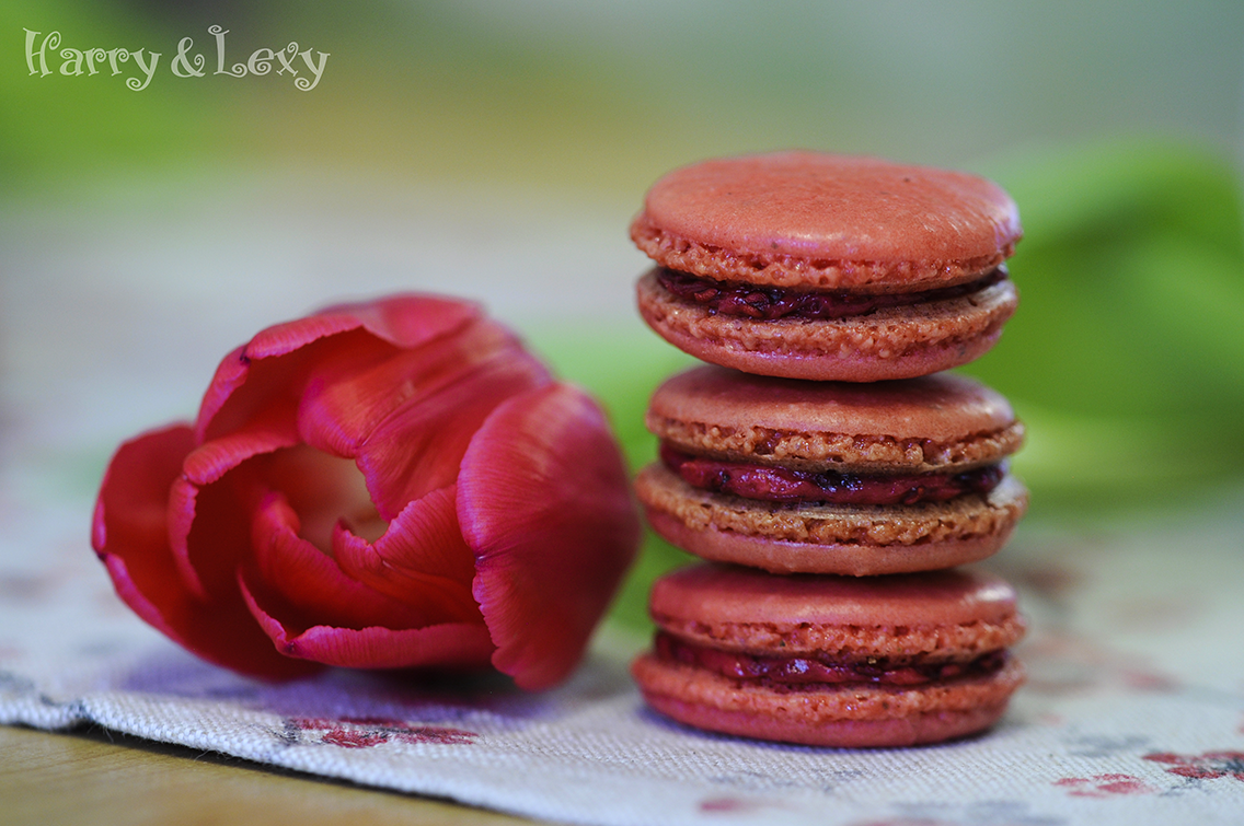 French Macarons with Raspberry Butter Filling Recipe