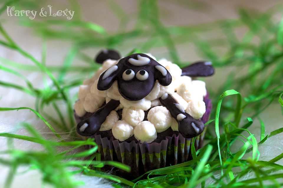 Chocolate Sheep Cupcake