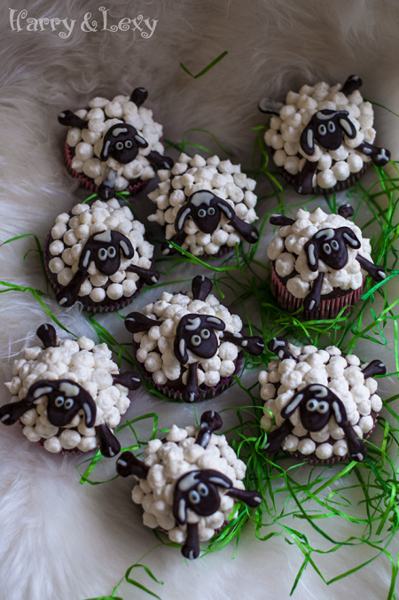 Easter Sheep Cupcakes