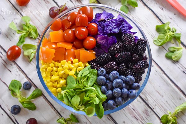 Summer Party Rainbow Salad Recipe - Harry & Lexy's Workshop