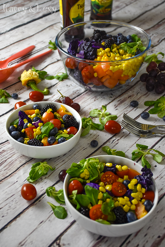 Summer Party Rainbow Salad Recipe - Harry & Lexy's Workshop