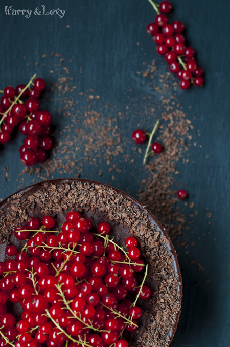 Red Currant Chocolate Layer Cake