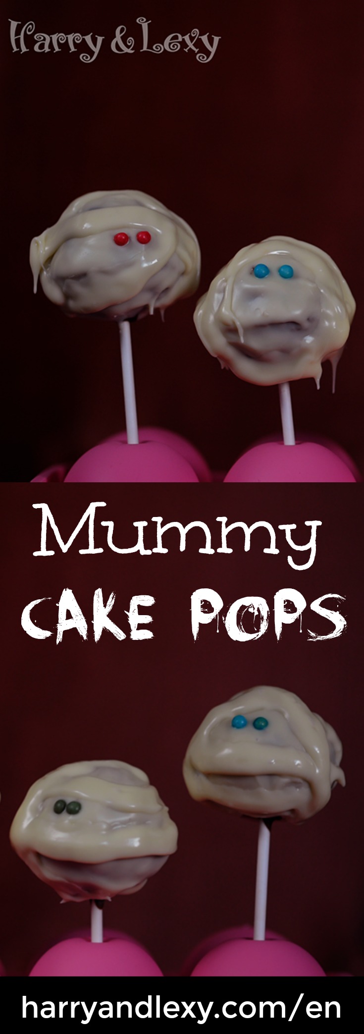 Mummy Cake Pops - Halloween Recipes - Harry & Lexy's Workshop