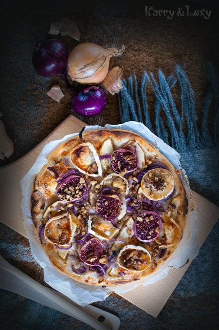 Goat Cheese Flammkuchen with Figs