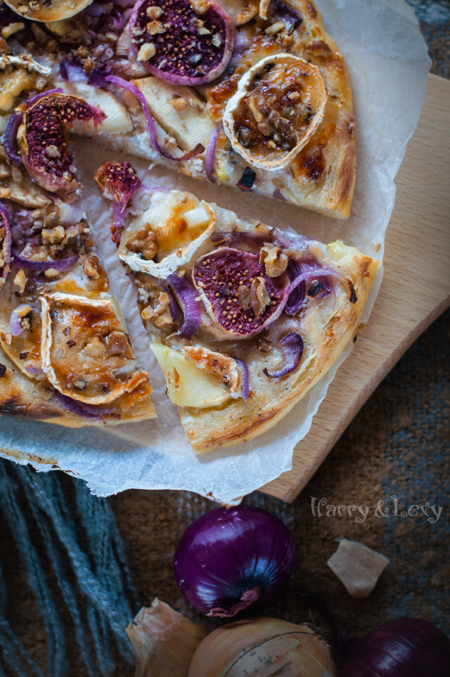 Goat Cheese and Fig Flammkuchen