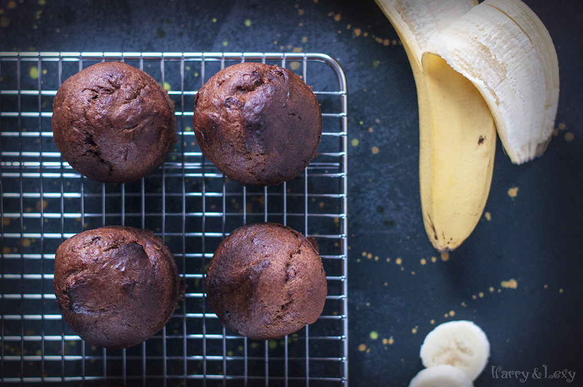 Vegan Banana Chocolate Muffins