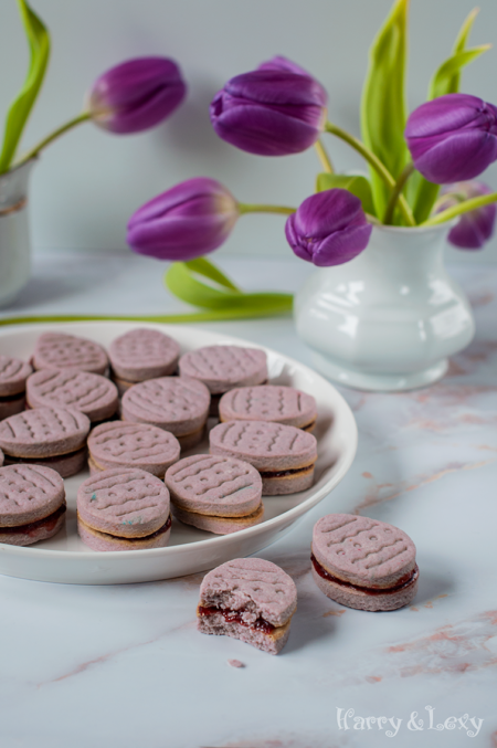 Easter Egg Cookies Recipe with Strawberry Jam